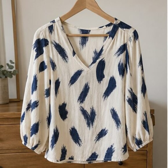 None Tops - Sand V Neck Top